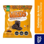 Galletas de Arroz Mizos Chocolate Naranja 25 g