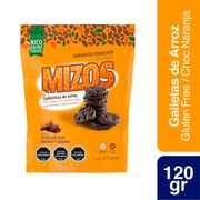 Galletas de Arroz Mizos Chocolate Naranja Familiar 150 g