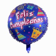 Globo Aluminio Palms Diseño Feliz Cumpleaños