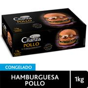 Hamburguesa Pollo La Crianza 1 kg 10 un.