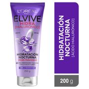 Crema Elvive Hidratación Nocturna Hidra Hialurónico 200 ml