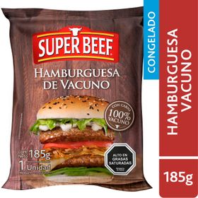 Hamburguesa Vacuno Super Beef 185 g