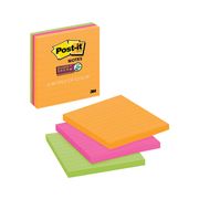 Notas Adhesivas 3M Post-It® Super Sticky 3 Pads 70 Hojitas