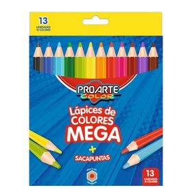 Lápices 12 Color Mega Jumbo + Sac Proarte