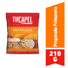 Arroz Especial Tucapel Preparado Primavera Sobre 210 g