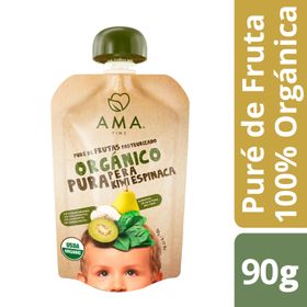 Puré Orgánico Ama Pera Kiwi Espinaca 90 g