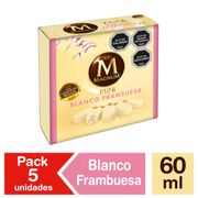 Helado Bresler Multipack Magnum Mini Blanco Frambuesa 60 ml 5 un.