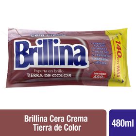 Cera Crema Brillina Tierra Color 480 cc