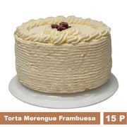 Torta Discos de Merengue, Crema y Frambuesa