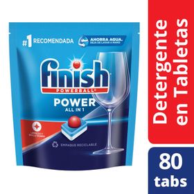 Detergente Lavavajilla Finish Tabletas Power 80 un.