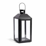 Farol metal negro 13 x 13 x 28 cm