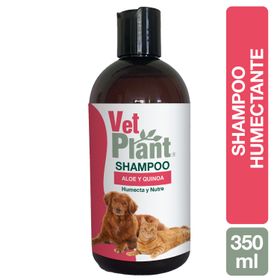 Shampoo Mascotas Vet Plant Humecta y Nutra Aloe y Quinoa 350 ml
