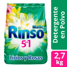 Detergente Polvo Rinso Lirios y Rosas 2.7 kg