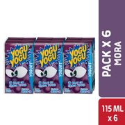 Pack 6 un. Yogurt Batido Yogu Yogu Mora 115 ml