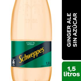 Bebida Ginger Ale Schweppes Sin Azúcar 1.5 L