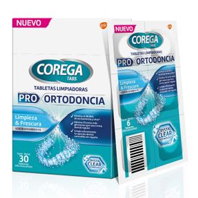 Tabletas Limpiadoras Corega Pro Ortodoncia 30 un.