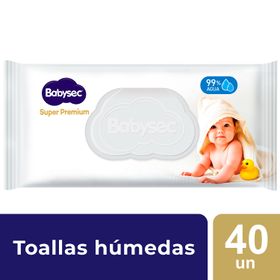 Toallas Húmedas Babysec Super Premium 40 un.