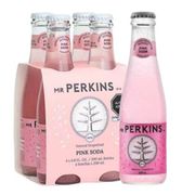 Pack 4 un. Bebida Mr. Perkins Gasificada Pink Tonic 200 ml