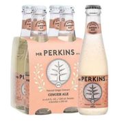 Pack 4 un. Bebida Mr. Perkins Gasificada Ginger Ale 200 ml