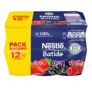 Pack 12 un. Yogurt Batido Nestlé Berries 115 g