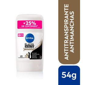 Desodorante Barra Nivea Black & White Mujer 50 ml