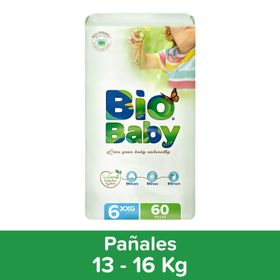 Pañales Bio Baby Premium Ecológicos Talla XXG  60 un.