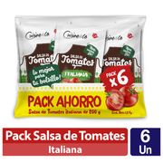 Pack Salsas de Tomate Italianas 200 ml 6 un.