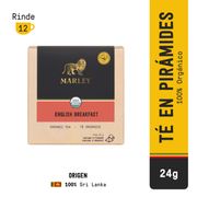 Té Negro Orgánico Marley English Breakfast 12 Bolsitas