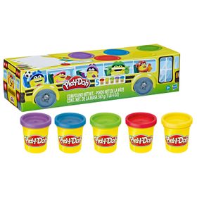 Pack de 5 Latas Play-Doh de Vuelta A Clases
