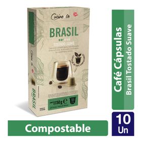 Café Cápsulas Cuisine & Co Brasil Compostables 10 un.
