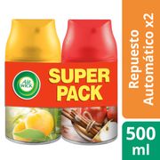 Pack 2 un. Desodorante Ambiental Air Wick Freshmatic Recarga 500 ml