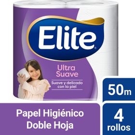 Papel Higiénico Elite Doble Hoja Ultra 50 m 4 un.