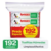 Toallas Húmedas Huggies Limpieza Efectiva 192 un.