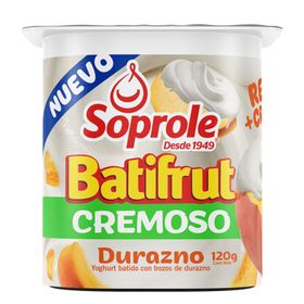 Yogurt Soprole Batifrut Cremoso Durazno 120 g