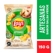 Papas Fritas Lay's Artesanas Salsa Verde 150 g