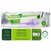 Trapero Húmedo D-Wipes Bio Lavanda 10 un.