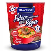 Fideos Instantáneos Traverso para Sopa Sabor Carne 65 g