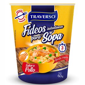 Fideos Instantáneos Traverso Sabor Pollo 65 g