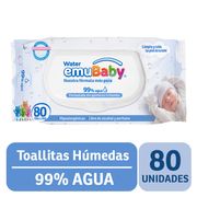 Toallas Húmedas Emuwipes Water 80 un.