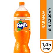 Bebida Fanta sin azúcar 1.45 L