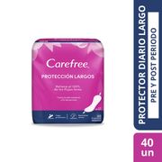 Protectores Diarios Carefree Protección Largos 40 un.