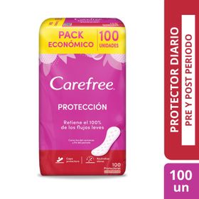 Protectores Diarios Carefree Protección Con Perfume 100 un.
