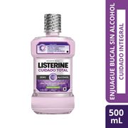 Enjuague Bucal Listerine Cuidado Total Zero Alcohol 500 ml