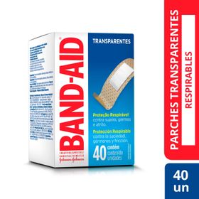 Apósitos Adhesivos Sanitarios Band-Aid® Transparentes 40 un.