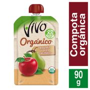 Compota orgánica manzana y pera 90 g