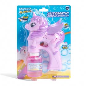 Lanza Burbujas Unicornio Con Luz y Sonido 148 ml