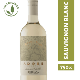 Vino Adobe Orgánico Sauvignon Blanc 750 cc