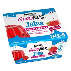 Pack Jalea Nestlé Goodnes Frambuesa 110 g 4 un.