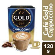 Café Sobres Gold Cappuccino 8 un. 15 g, 120 g neto