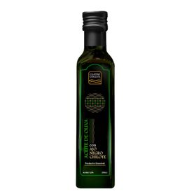 Aceite de Oliva Cuatro Coigües Ajo Negro 250 ml